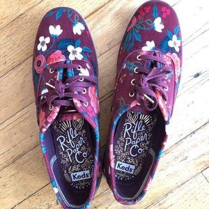 NWOT Burgundy Rifle Paper Co Keds